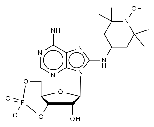 8-TEMPO-aminoadenosine Cyclic 3’5’Monophosphate Structure
