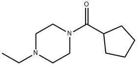 Piperazine, 1-(cyclopentylcarbonyl)-4-ethyl- (9CI) Structure