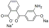o-(3-アミノ-4-ソジオオキシベンゾイル)安息香酸ナトリウム 化学構造式
