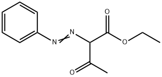 3-オキソ-2-(フェニルアゾ)酪酸エチル 化学構造式