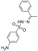 4-amino-N-(1-phenylethylideneamino)benzenesulfonamide Struktur