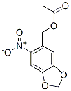 (6-nitrobenzo[1,3]dioxol-5-yl)methyl acetate Struktur