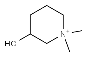 3-hydroxy-N,N-dimethylpiperidinium Structure