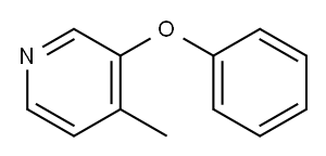 4-メチル-3-フェノキシピリジン 化学構造式