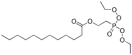 2-diethoxyphosphorylethyl dodecanoate Struktur