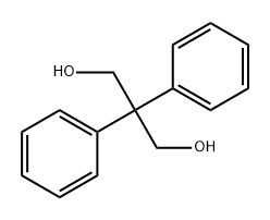 2,2-ジフェニルプロパン-1,3-ジオール 化学構造式