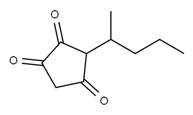 3-(1-Methylbutyl)-1,2,4-cyclopentanetrione Structure