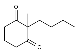 2-Methyl-2-butyl-1,3-cyclohexanedione Structure