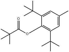 2,2-Dimethylpropanoic acid 2,6-bis(1,1-dimethylethyl)-4-methylphenyl ester Struktur