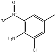 2-氯-4-甲基-6-硝基苯胺, 5465-33-8, 结构式