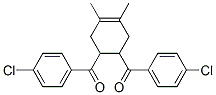 [6-(4-chlorobenzoyl)-3,4-dimethyl-1-cyclohex-3-enyl]-(4-chlorophenyl)m ethanone 结构式