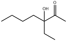 3-エチル-3-ヒドロキシ-2-ヘプタノン 化学構造式