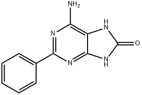 6-amino-2-phenyl-7,9-dihydropurin-8-one 结构式