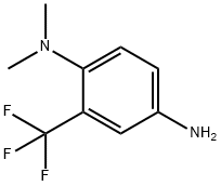 N-1,N-1-二甲基-2-(三氟甲基)-1,4-苯二胺, 54672-12-7, 结构式