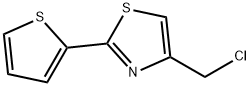 4-(クロロメチル)-2-(2-チエニル)-1,3-チアゾール 化学構造式