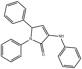 3-anilino-1,5-diphenyl-5H-pyrrol-2-one 结构式