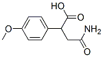 3-carbamoyl-2-(4-methoxyphenyl)propanoic acid 结构式