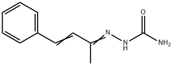 Hydrazinecarboxamide, 2- (1-methyl-3-phenyl-2-propenylidene)- 结构式