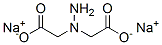 1,1-ヒドラジン二酢酸二ナトリウム 化学構造式