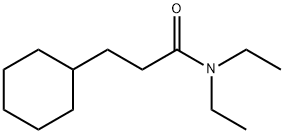 N,N-diethylcyclohexanepropanamide 结构式