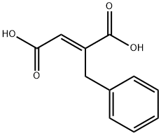 (E)-2-benzylbut-2-enedioic acid 结构式