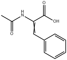 2-(Acetylamino)-3-phenyl-2-propenoic acid Struktur