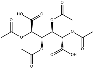 2,3,4,5-tetraacetyloxyhexanedioic acid 结构式