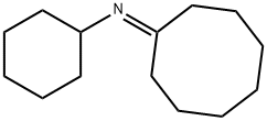 N-シクロオクチリデンシクロヘキサンアミン 化学構造式