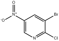 2-Chloro-3-bromo-5-nitropyridine Struktur