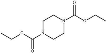 哌嗪-1,4-二羧酸二乙酯 结构式