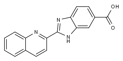 2-Quinolin-2-yl-1H-benzimidazole-5-carboxylic acid Structure