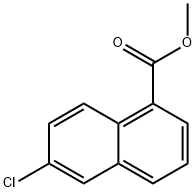 methyl 6-chloronaphthalene-1-carboxylate 结构式