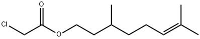 3,7-dimethyloct-6-enyl 2-chloroacetate Struktur