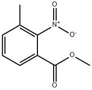 Methyl 3-methyl-2-nitrobenzoate Struktur