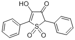 4-ヒドロキシ-2,5-ジフェニル-3-チオフェノン1,1-ジオキシド 化学構造式