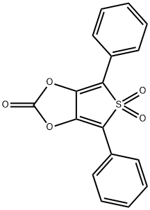 4,6-二苯基噻吩[3,4-D]-1,3-二氧代-2-酮-5,5-二氧化物, 54714-11-3, 结构式