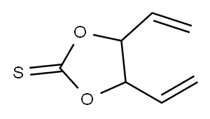1,3-Dioxolane-2-thione,  4,5-diethenyl- Structure