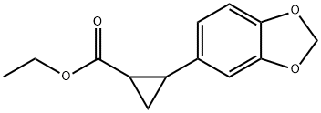 ethyl 2-benzo[1,3]dioxol-5-ylcyclopropane-1-carboxylate Structure