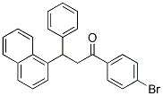 1-Propanone, 1-(4-bromophenyl)-3-(1-naphthalenyl)-3-phenyl- Struktur