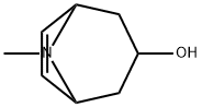 8-メチル-8-アザビシクロ[3.2.1]オクタ-6-エン-3-オール 化学構造式
