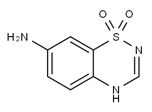 1,1-Dioxo-1,4-dihydro-1l6-benzo[1,2,4]thiadiazin-7-yl aMine Struktur
