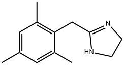 4,5-ジヒドロ-2-[(2,4,6-トリメチルフェニル)メチル]-1H-イミダゾール 化学構造式