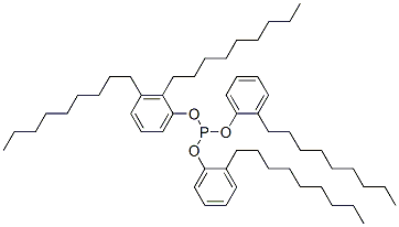 三(混合单-和二壬基苯基)亚磷酸酯 结构式