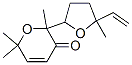 2-(5-Methyl-5-ethenyltetrahydrofuran-2-yl)-2,6,6-trimethyl-2H-pyran-3(6H)-one Struktur