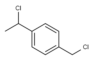 1-(1-クロロエチル)-4-クロロメチルベンゼン 化学構造式