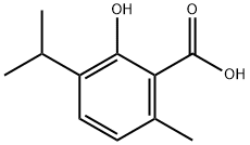 2-羟基-3-异丙基-6-甲基苯甲酸, 548-51-6, 结构式