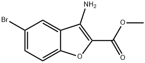 3-氨基-5-溴苯并呋喃-2-羧酸甲酯, 54802-09-4, 结构式