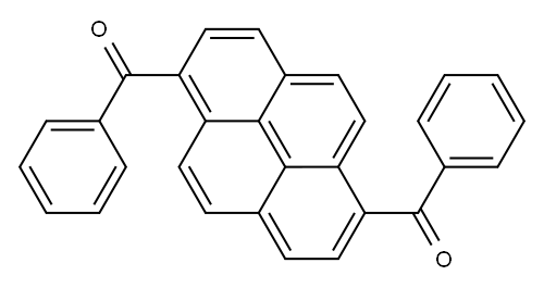 1,6-ジベンゾイルピレン 化学構造式