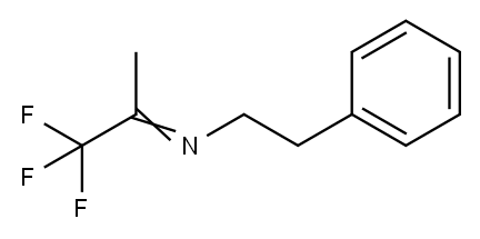 N-(2,2,2-Trifluoro-1-methylethylidene)benzeneethanamine 结构式