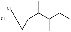 1,1-Dichloro-2-(1,2-dimethylbutyl)cyclopropane Struktur